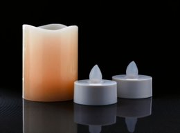 Kaars/lamp LED met timer