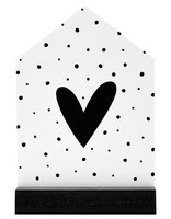 Kaart huisje in staander