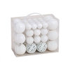 Kerstballen WIT set 50