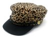 Pet Sailor Cap Animal Print Brown