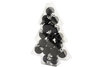 KERSTBALLEN SET17 MIX&nbsp;ZWART &nbsp;D3CM KUNSTSTOF