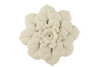 Wanddeco Bloem Metaal Wit Large 