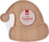 SERVEERPLATEAU BAMBOE KERSTMUTS 25x12x1,5CM