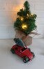 Auto eend deux chevaux met kerstboom rood &#039;&#039;eend&#039;&#039; 