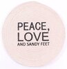 Placemat Placemat for beach, Peace, Love and... 25CM