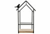 DECOREK HOUSE 1 BIRD ZWART H24,5CM