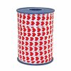 Krullint Hartjes Rood 2 m Rood/wit