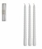 WITTE GEDRAAIDE KAARS SET3 WIT 25 CM