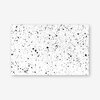 Cadeaukaartje / Mini kaartje zonder tekst, wit met zwarte spikkels