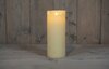 Kaars timer ivoor kleur 25 x 10 cm met flakkerde vlam.