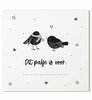 cadeau kaartje Kerst, Cadeaukaartje&nbsp;&nbsp;Winter Vogels, Dit pakje is voor...