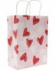 Cadeau tasje met rode hartjes A5