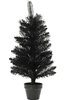Zwarte Kerstboom H60cm&nbsp;Zwart/Groen