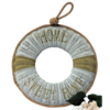 Reddingsboei Home Sweet Home voor decoratie met touw 40cm