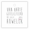 Cadeaukaartje Gefeliciteerd Huwelijk