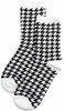 Sokken Pied de Poule zwart wit
