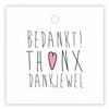 Cadeaukaartje Dankjewel
