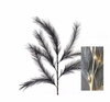 Pluimgras tak met LED 72cm zwart