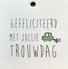 Cadeaukaartje Gefeliciteerd met jullie trouwdag