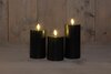 OUTDOOR KAARS 7,5X10/12,5/15CM ZWART 3D LONT AAN/UIT/ 6U TIMER