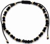 Enkelbandje - Kralen Glassbeads Black