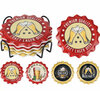 Onderzetters Bierflesdop in houder