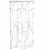 Douchegordijn 180x200 textiel Marmer wit.