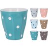 Mok/Beker met stippen gekleurd 250ml