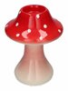 Theelicht Paddenstoel Toadstool Rood D14.5 H19, Rood met witte stippen!