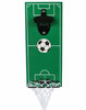 Bieropener &quot;Voetbal&quot; groen met inklap netje 12x28x7cm