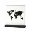 Decoplaatje - Wereldkaart - met houder