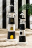 Vuurtoren Met Licht IJzer Zwart/Wit  J-Line