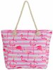 Strandtas Flamingo's 51x39x13cm