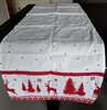 Tafelloper Kerst Wit Rood