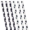 Rietjes Zwart met witte stippen | Wit met zwarte stip