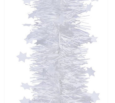 Slinger Kerstboom 10cm x 270cm wit -