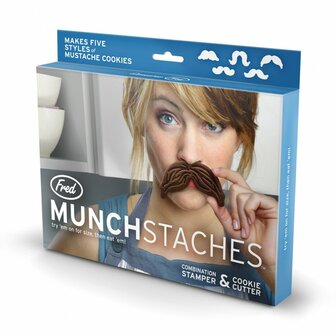 GRATIS BIJ EEN BESTELLING VANAF &euro;30,00/Koekvormen/stempels Moustache 