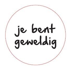 Stickers Je bent geweldig!