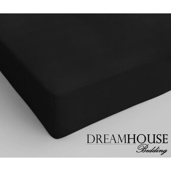 HOESLAKEN DREAMHOUSE BEDDING, KATOEN. 70 X 200 ZWART