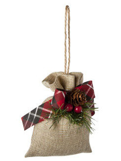 HANGER KERSTZAK JUTE SCHOTSE STRIK