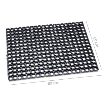 rubbermat Ringmat 40 x 60 cm deurmat rubber