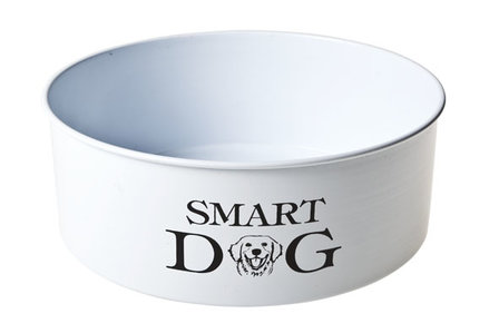 EET-DRINKBAK HOND WIT-PRINTING D22XH7.CM &#039;&#039;SMART DOG&#039;&#039;