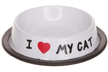 EETBAK KAT 15,5XH3,5CM DECO I LOVE MY CA T