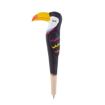 toekan pen TIKI TOUCAN PEN   Materialen:Linden Wood, Nickel-Clad Iron