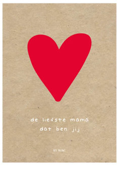 Moederdag / Kaart / De liefste mama dat ben jij