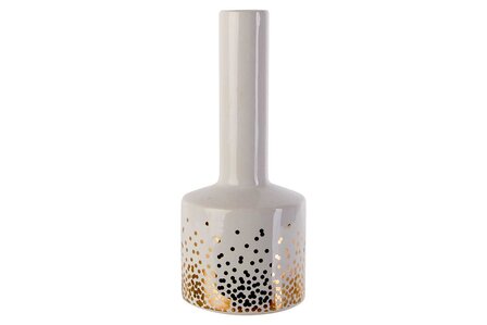 VAAS GOLD DOTS WIT L 20,2 cm