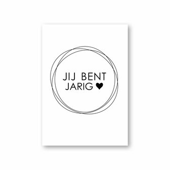 Kaart A6 - Jij bent jarig