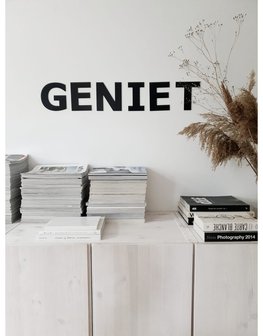 GENIET - losse letters voor op de muur
