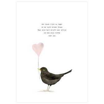 Poster/Print A4&nbsp; Liefde&nbsp;met gedicht