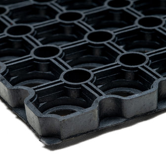 Ringmat 40 x 60 cm deurmat rubber